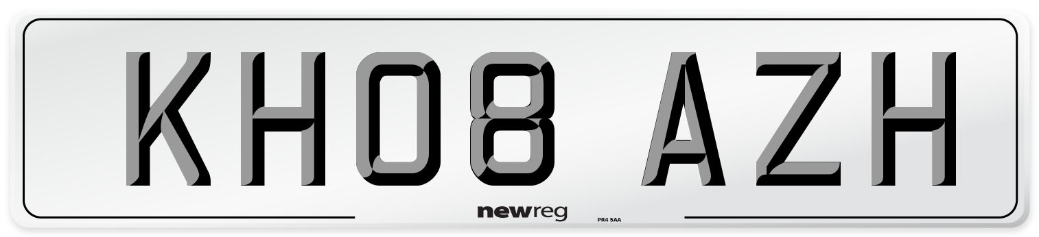 KH08 AZH Number Plate from New Reg